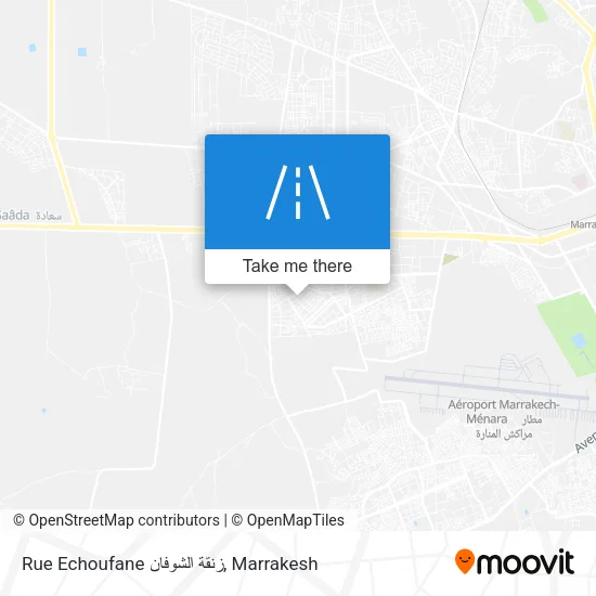 Rue Echoufane زنقة الشوفان map