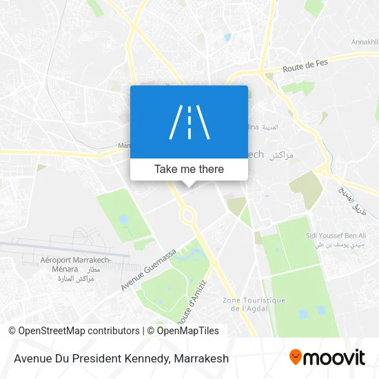 Avenue Du President Kennedy map