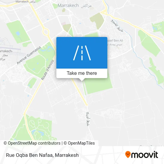 Rue Oqba Ben Nafaa plan
