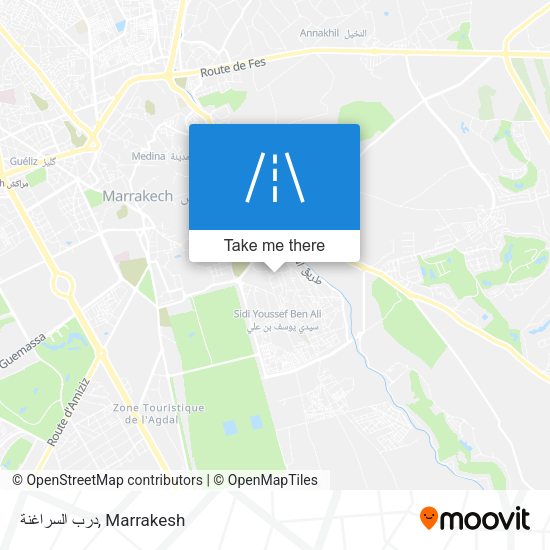 درب السراغنة map