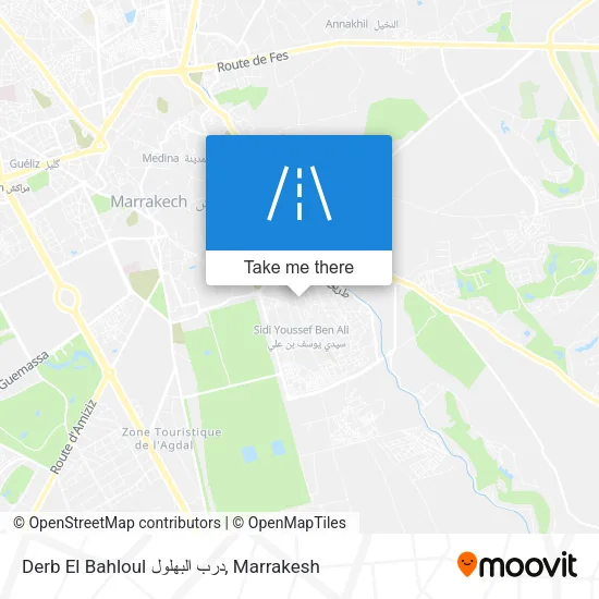 Derb El Bahloul درب البهلول plan