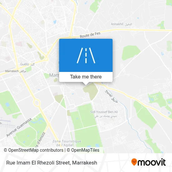Rue Imam El Rhezoli Street map