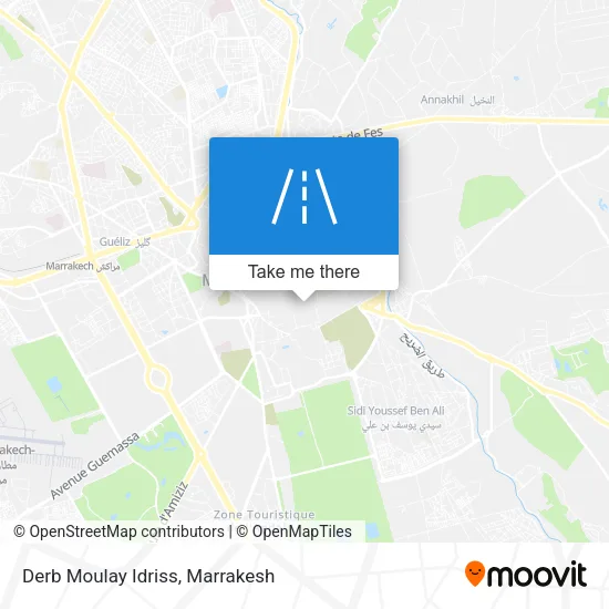 Derb Moulay Idriss map