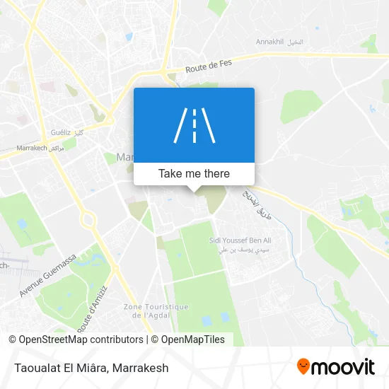 Taoualat El Miâra map
