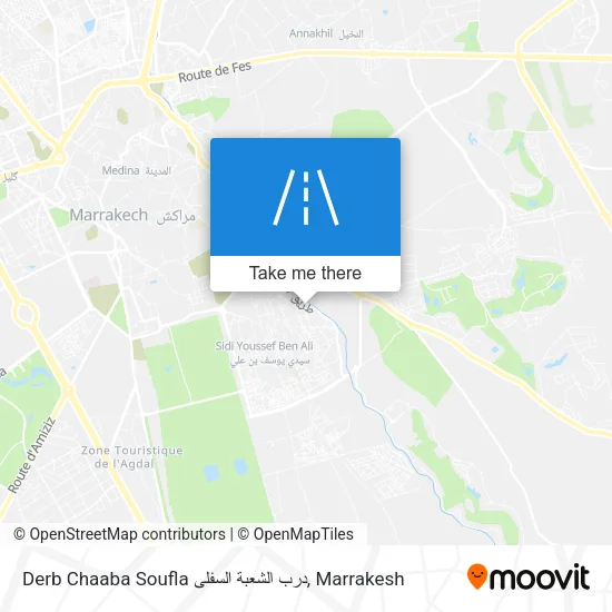 Derb Chaaba Soufla درب الشعبة السفلى map
