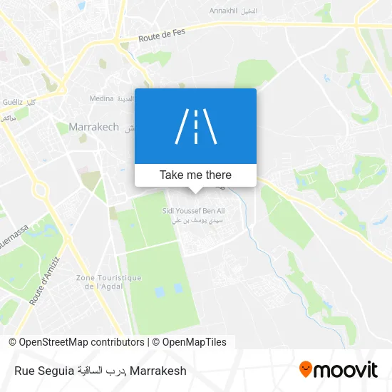 Rue Seguia درب الساقية map