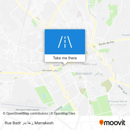 Rue Badr زنقة بدر map