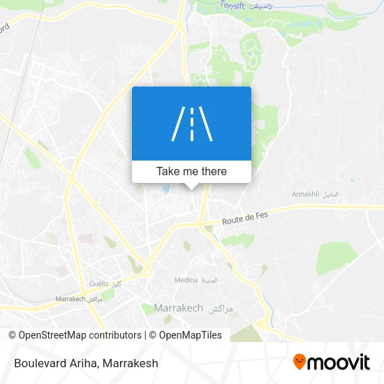 Boulevard Ariha map