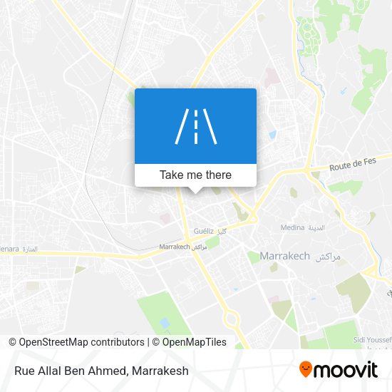 Rue Allal Ben Ahmed map