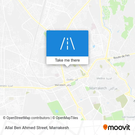 Allal Ben Ahmed Street map
