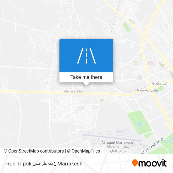 Rue Tripoli زنقة طرابلس map