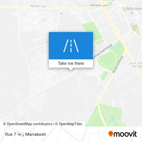 Rue 7 زنقة plan