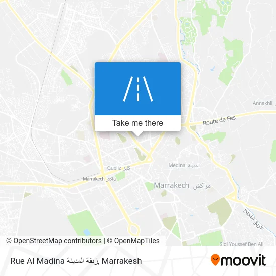 Rue Al Madina زنقة المدينة map