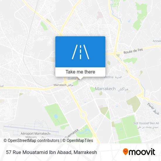 57 Rue Mouatamid Ibn Abaad map