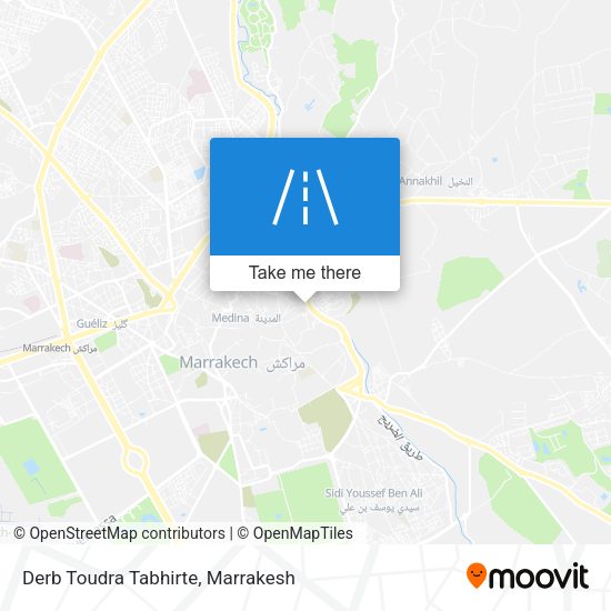 Derb Toudra Tabhirte map
