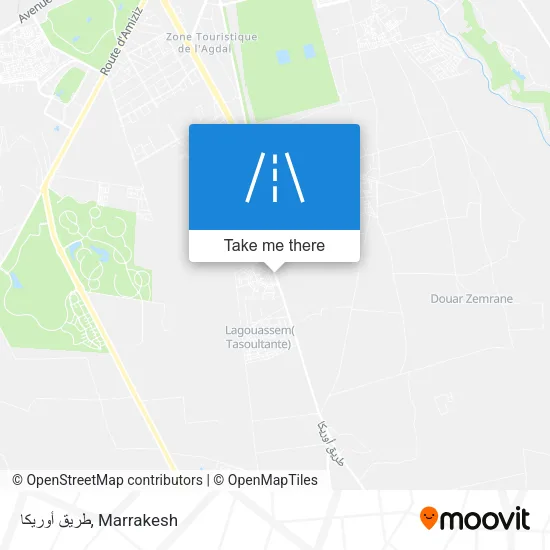 طريق أوريكا map
