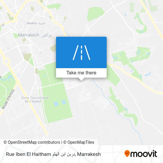 Rue Iben El Haitham دربن ابن الهثم map