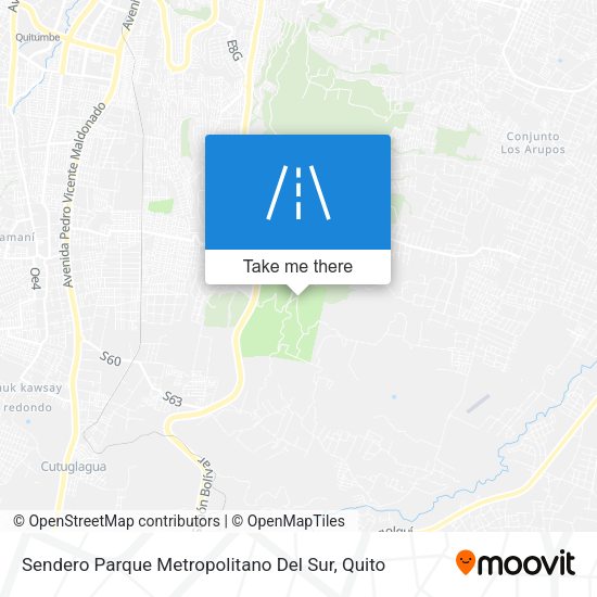 Sendero Parque Metropolitano Del Sur map