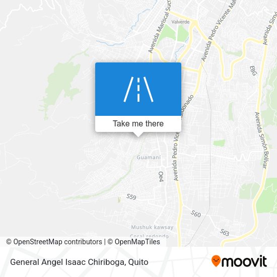 General Angel Isaac Chiriboga map
