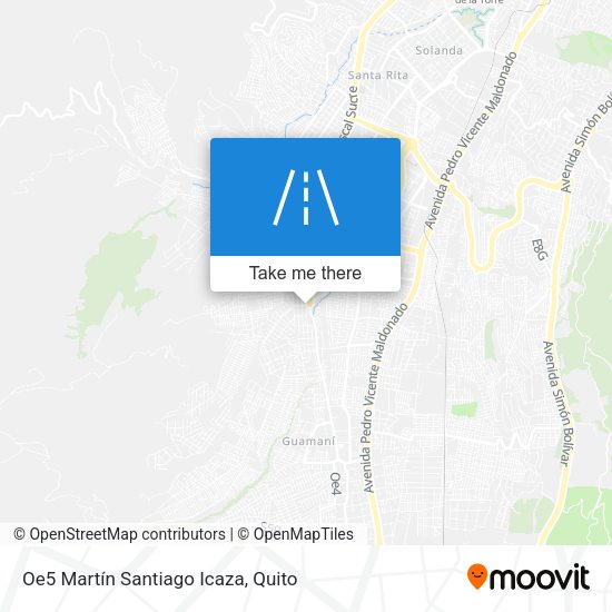 Oe5 Martín Santiago Icaza map