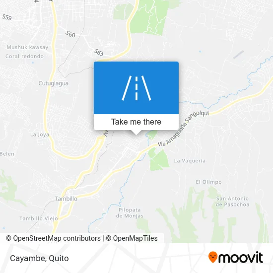 Cayambe map