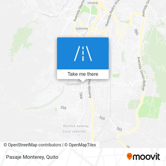 Pasaje Monterey map