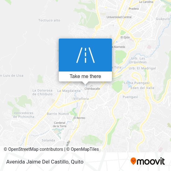 Mapa de Avenida Jaime Del Castillo