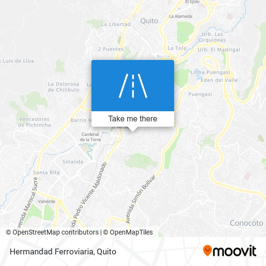 Mapa de Hermandad Ferroviaria