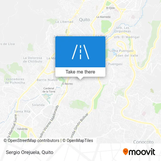 Sergio Orejuela map