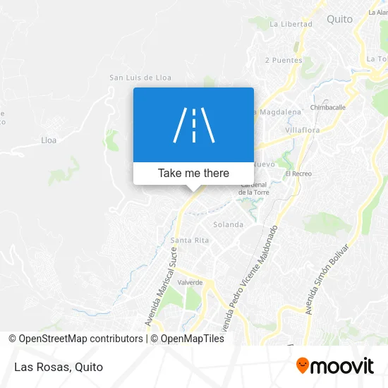 Las Rosas map