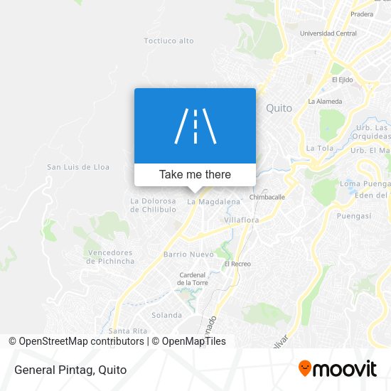 Mapa de General Pintag