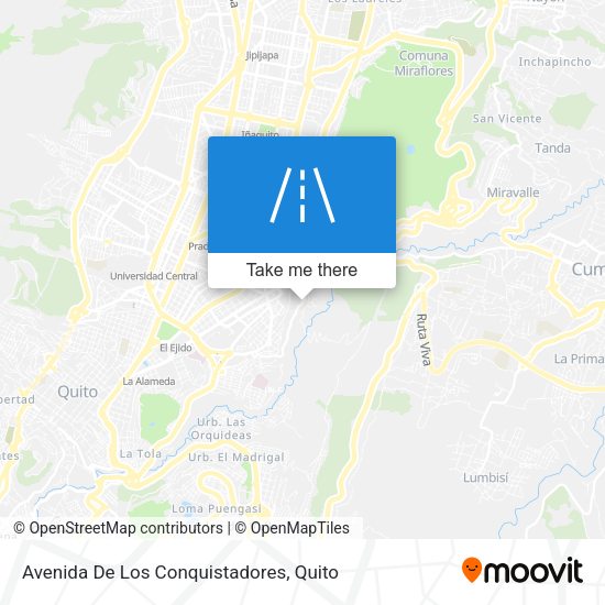 Avenida De Los Conquistadores map