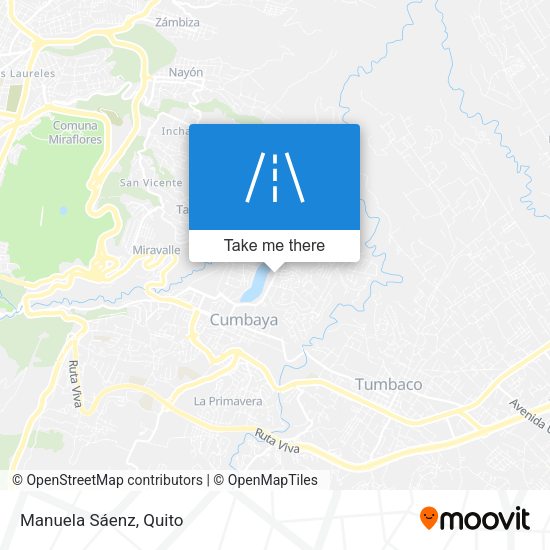 Mapa de Manuela Sáenz