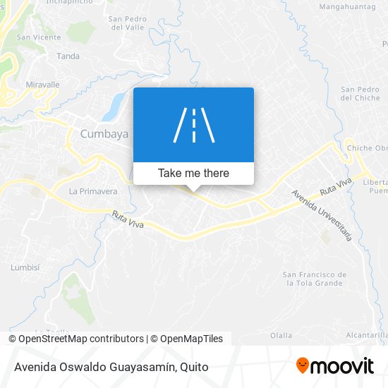 Avenida Oswaldo Guayasamín map