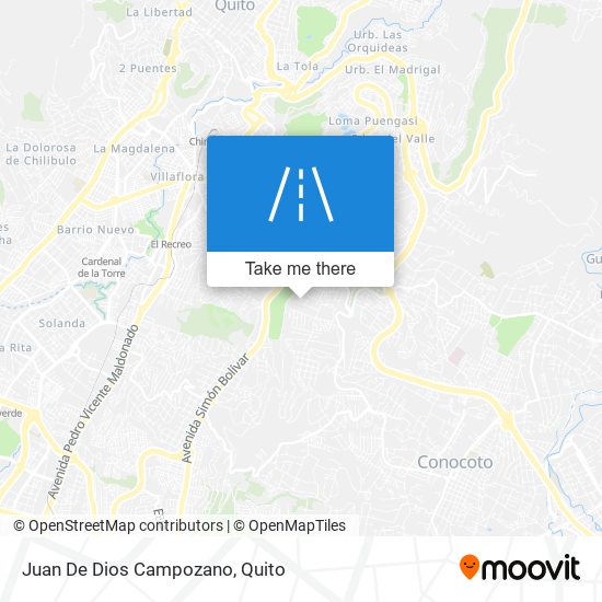 Mapa de Juan De Dios Campozano
