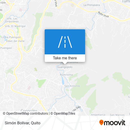 Mapa de Simón Bolívar