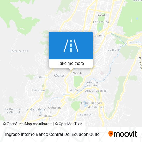 Ingreso Interno Banco Central Del Ecuador map