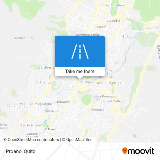 Proaño map