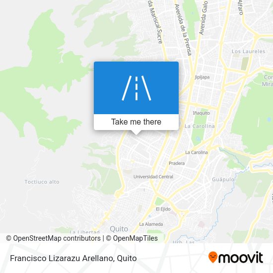 Francisco Lizarazu Arellano map