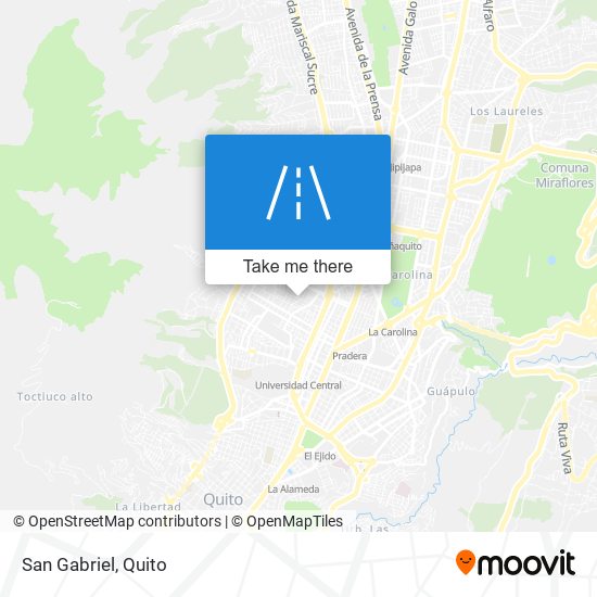 San Gabriel map