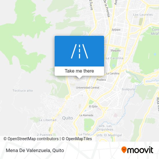 Mapa de Mena De Valenzuela