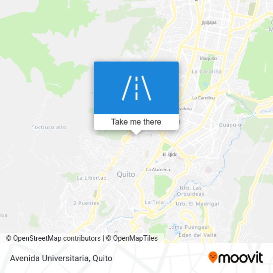 Mapa de Avenida Universitaria
