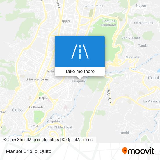Mapa de Manuel Criollo