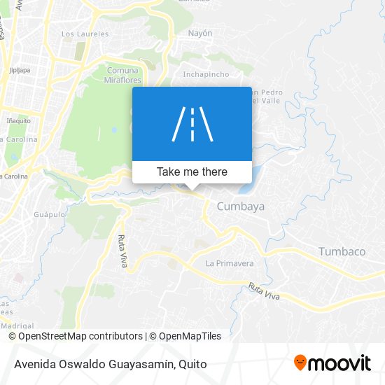 Avenida Oswaldo Guayasamín map