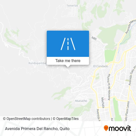 Avenida Primera Del Rancho map