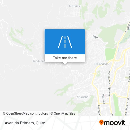 Mapa de Avenida Primera