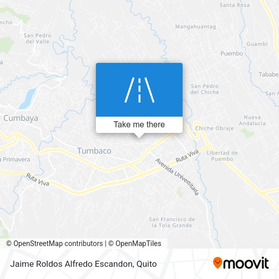 Jaime Roldos Alfredo Escandon map