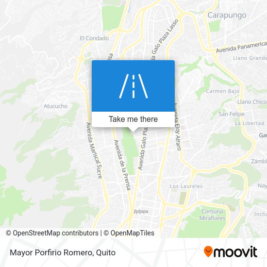 Mapa de Mayor Porfirio Romero