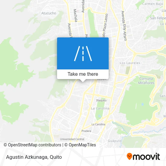 Agustin Azkunaga map