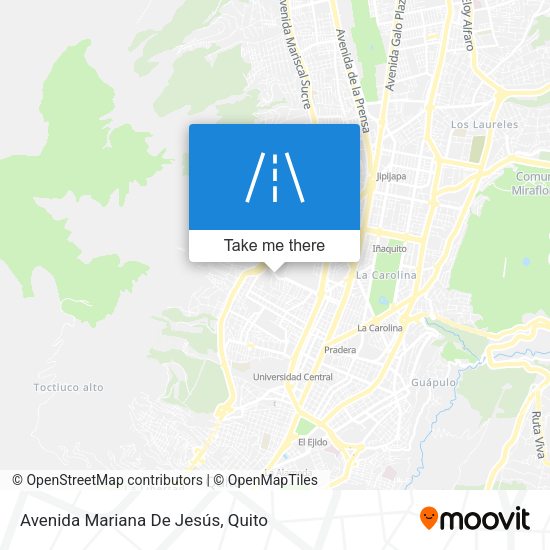 Avenida Mariana De Jesús map